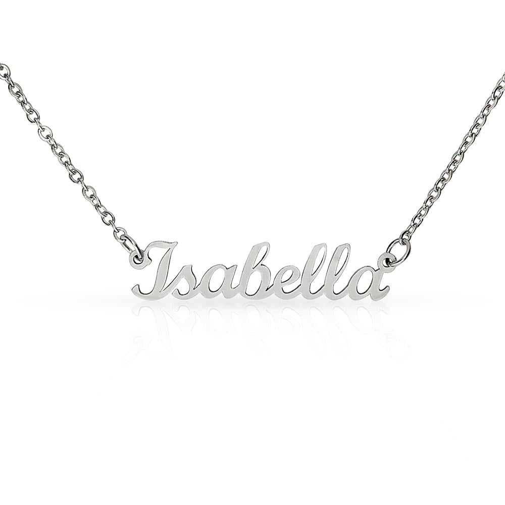 Custom Name Necklace – Personalized Gold or Silver Script Pendant, Script Necklace, Birthday Jewelry