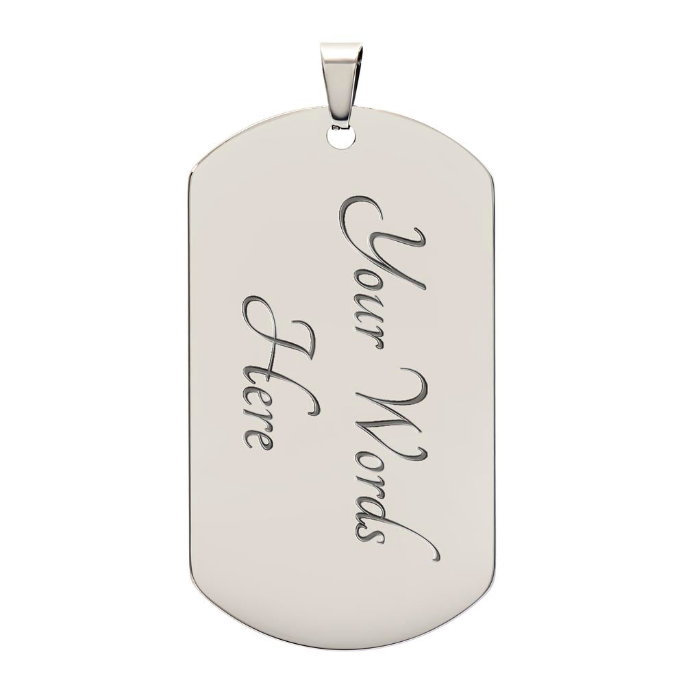 Personalized Dog Tag for Brother – Custom Engraved Gift for Him, Birthday or Christmas Keepsake