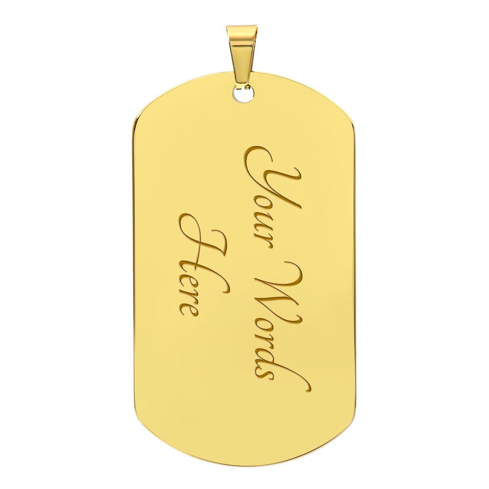 Personalized Dog Tag for Brother – Custom Engraved Gift for Him, Birthday or Christmas Keepsake