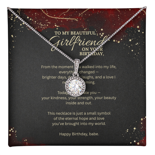 Eternal Hope Necklace for Girlfriend with Birthday Message