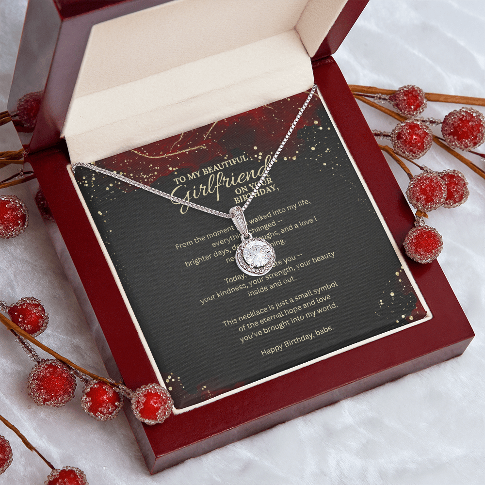 Eternal Hope Necklace for Girlfriend with Birthday Message