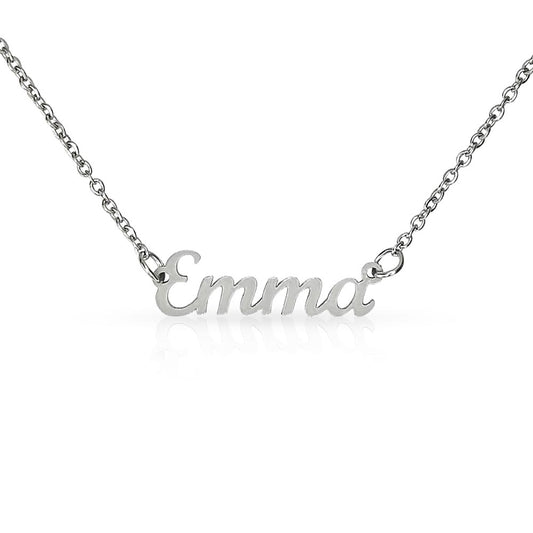 Custom Name Necklace – Personalized Gold or Silver Script Pendant, Script Necklace, Birthday Jewelry