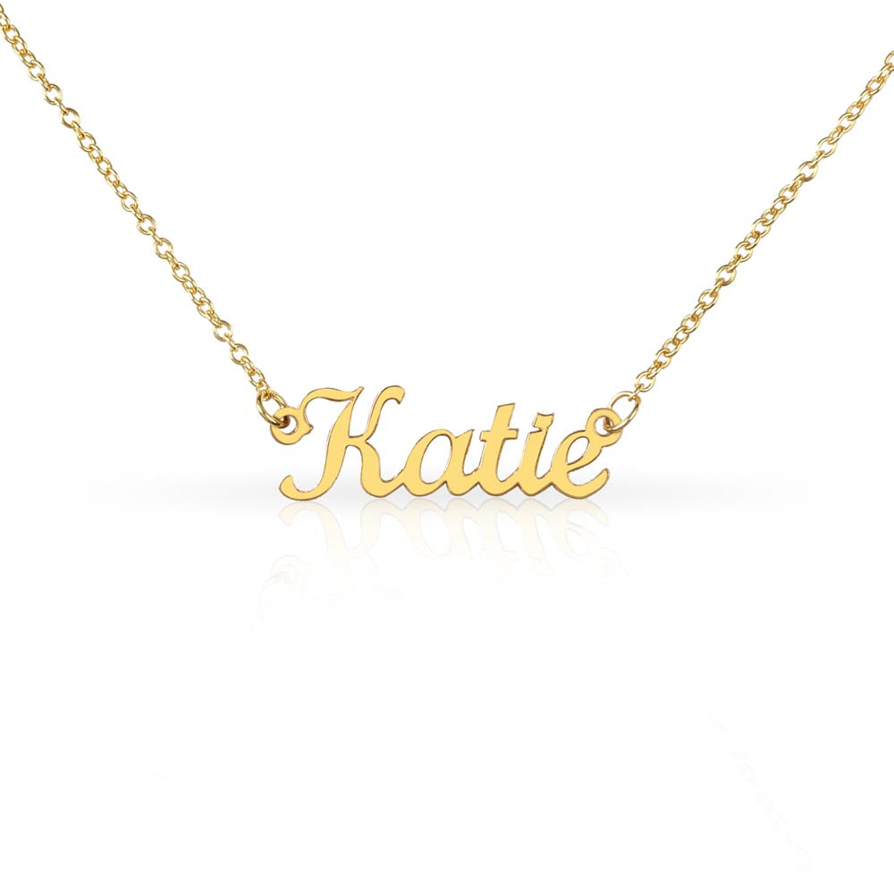 Custom Name Necklace – Personalized Gold or Silver Script Pendant, Script Necklace, Birthday Jewelry