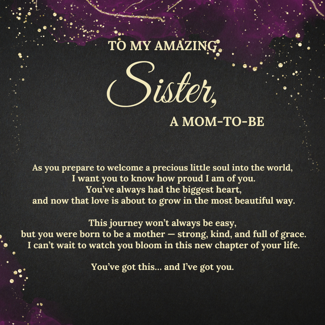 Baby Feet Necklace – Pendant Gift for Sister, New Mom – Sentimental Jewelry with Message Card
